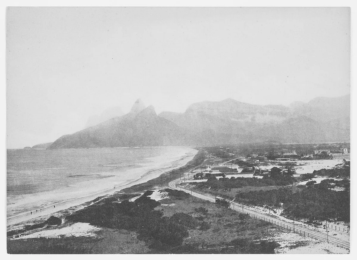 Historic view of Ipanema, Rio de Janeiro — Ipanema vista do Arpoador