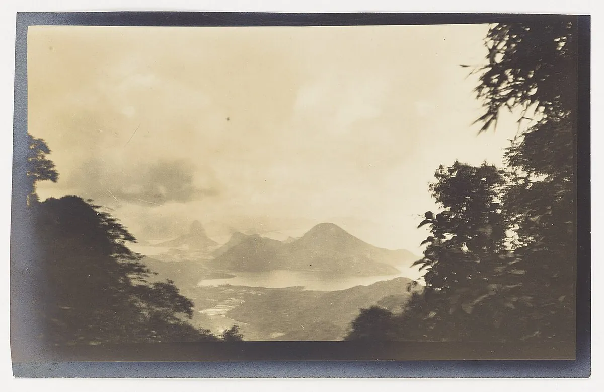 Historic view of Lagoa, Rio de Janeiro — Vista da Lagoa Rodrigo de Freitas