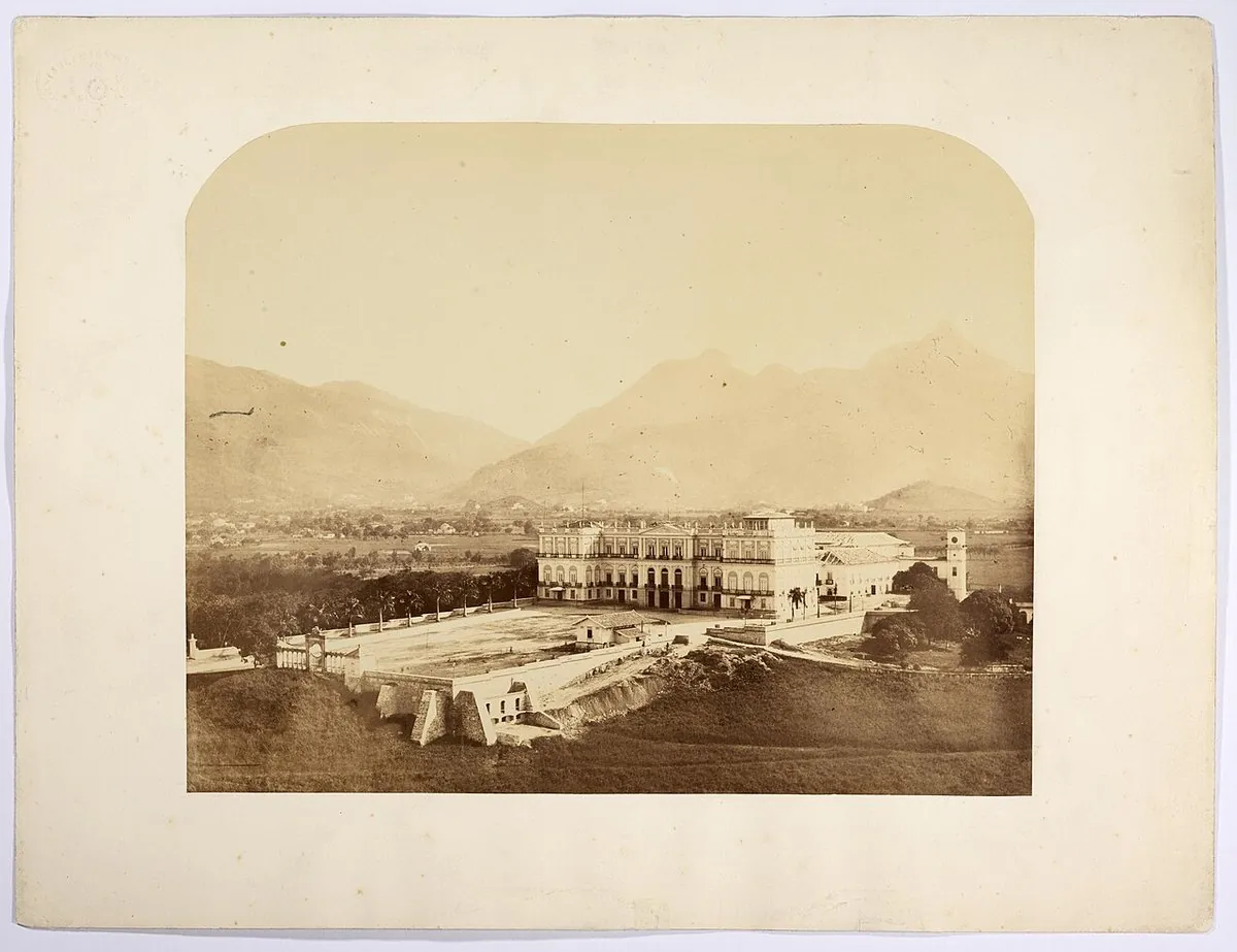 Vue historique de São Cristóvão, Rio de Janeiro — Palácio de São Cristóvão na Quinta da Boa Vista