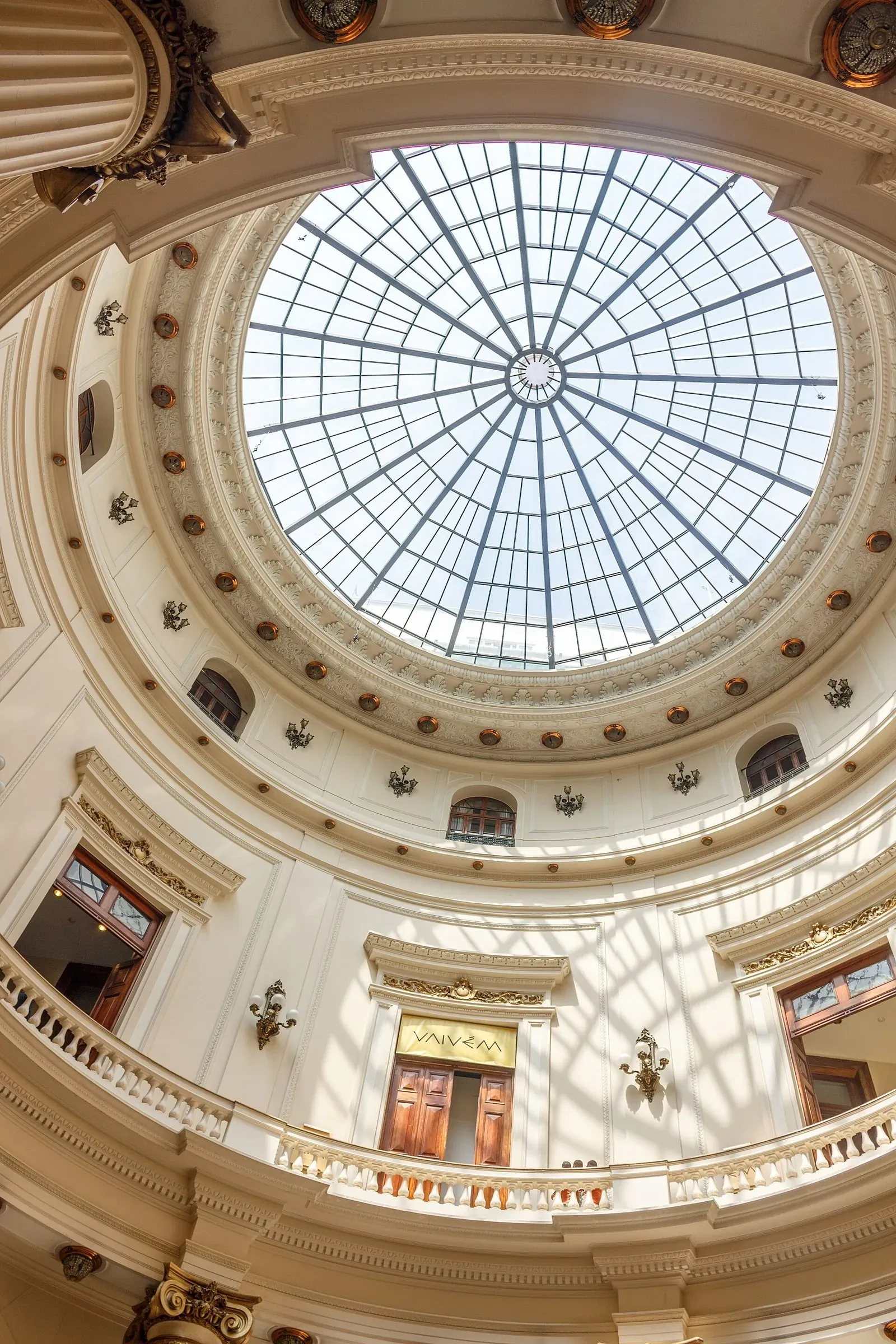 CCBB atrium detail looking up into the rotunda
